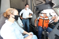 Supervisan veh&iacute;culos que transportar&aacute;n balasto para Tren Maya