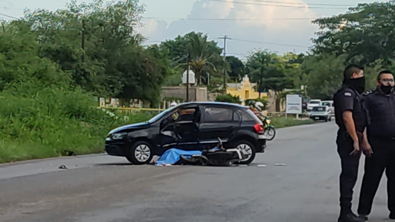 Muere motociclista en siniestro vial ocurrido en Kanasín