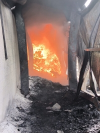 Arde predio en el Periférico de Mérida