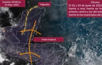 Paso de onda tropical dejará fuertes lluvias en Yucatán