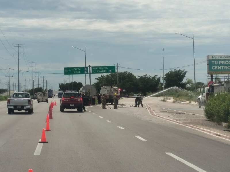 Se registra fuga de gas natural en la Mérida-Progreso