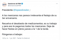 Exigen a AMLO resolver desabasto de medicamentos