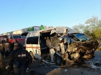 Choque en la M&eacute;rida-Campeche deja siete lesionados