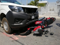 Motociclista salva la vida de milagro&nbsp;