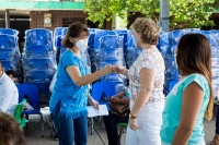 Gobierno del Estado equipa escuelas p&uacute;blicas de Kanas&iacute;n y Progreso