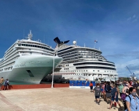Contin&uacute;a el arribo de cruceros a Progreso