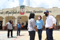 Vila recorre Oriente yucateco para constatar da&ntilde;os que dej&oacute; fen&oacute;meno natural