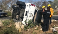 Accidente en la M&eacute;rida-Tizim&iacute;n deja dos canadienses heridos