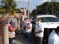 Vacunan contra Covid-19 a &ldquo;la Diosa de la Cumbia&rdquo; en Motul