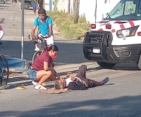 Motociclista choca a bicicleta en avenida Jacinto Canek; hay un herido&nbsp;