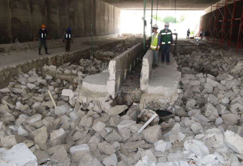 Reporta ayuntamiento buen avance en trabajos del"paso deprimido"