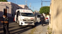 Colectivo del FUTV choca en el centro de Mérida 