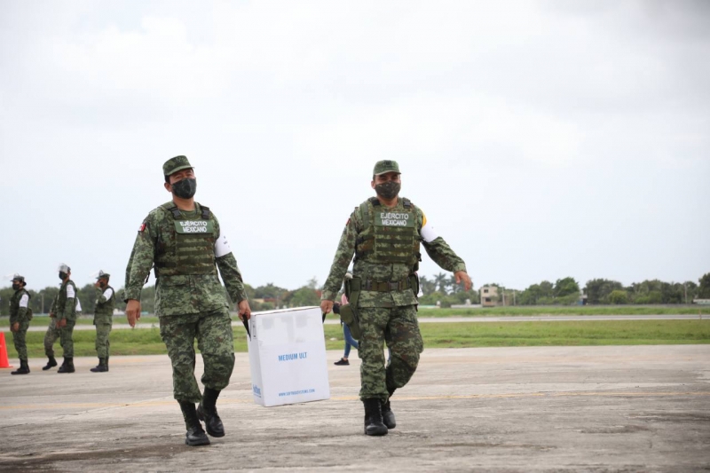 Llegan 39 mil 650 vacunas contra el coronavirus a Yucatán