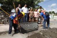 Alcalde supervisa acciones de desazolve en colonia Plantel M&eacute;xico