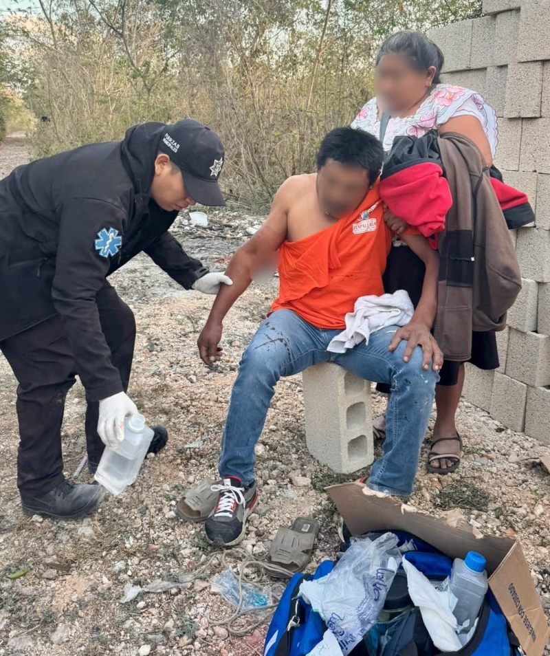 Caída le produce fractura expuesta