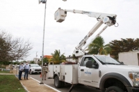 Coloca Ayuntamiento 3 mil 706 luminarias con tecnolog&iacute;a LED