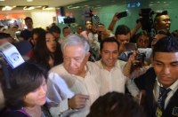Accidentado arribo de AMLO a Yucat&aacute;n
