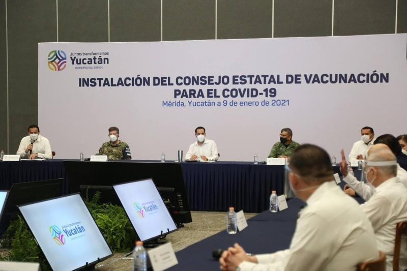 Alistan primera etapa de vacunación contra Covid-19 en Yucatán