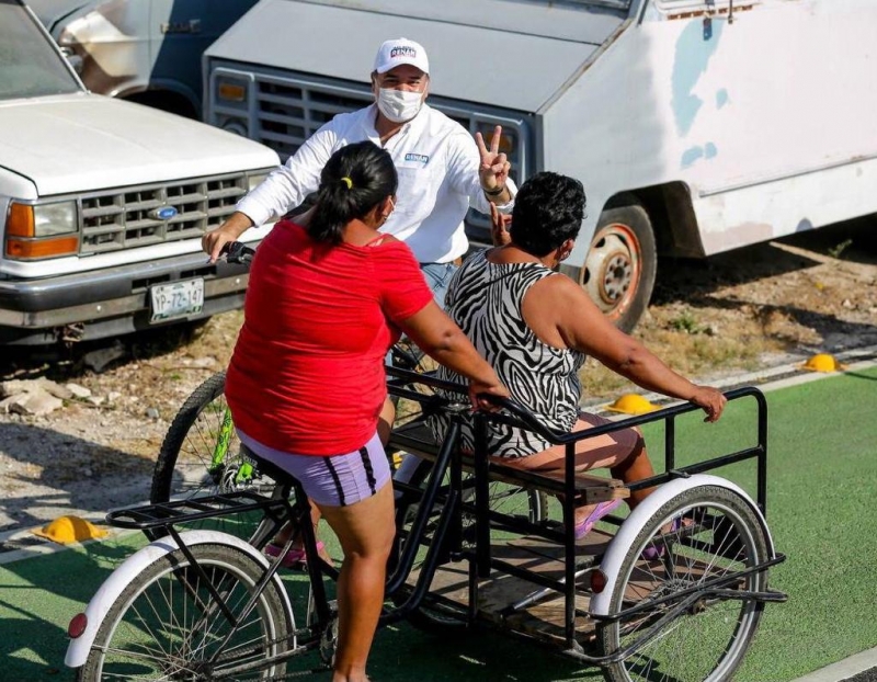 Más Mérida con mayor infraestructura ciclista: Renán Barrera