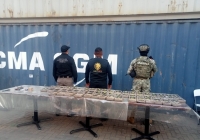 Aseguran m&aacute;s de 500 kilos de coca&iacute;na en L&aacute;zaro C&aacute;rdenas, Michoac&aacute;n