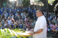 Rinde cuentas Ren&aacute;n Barrera ante habitantes de Caucel Pueblo
