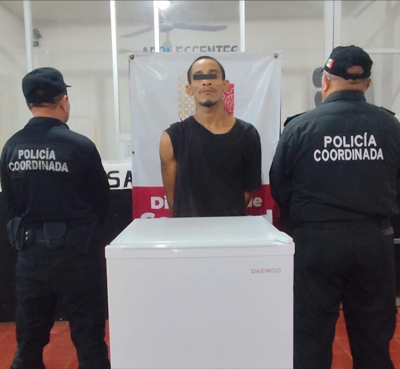 Capturan a presunto ladrón en Umán