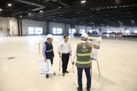 Vila Dosal supervisa obra de remodelaci&oacute;n del Centro de Convenciones