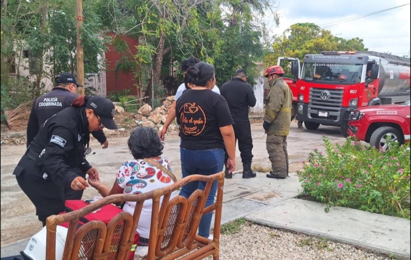 Veladora causa incendio en Umán