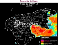 Se aproximan lluvias fuertes a Yucat&aacute;n