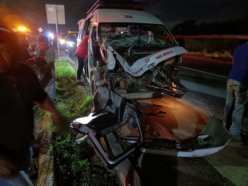 Dos lesionados graves en choque