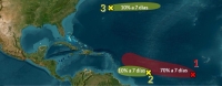 Monitorean ondas tropicales en la Pen&iacute;nsula de Yucat&aacute;n
