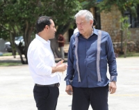 Vila y AMLO refrendan compromiso de trabajar juntos por Yucat&aacute;n