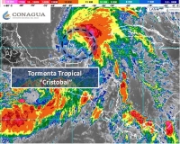 Se intensifica "Crist&oacute;bal" nuevamente a tormenta tropical