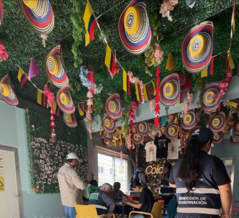 Clausuran restaurante de comida colombiana