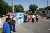 Ren&aacute;n Barrera entrega nuevas calles en Dzidzilch&eacute; y Sierra Papacal