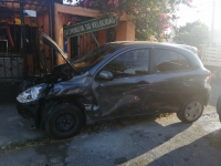 Hace caso omiso de la se&ntilde;al&eacute;tica y choca en la Cort&eacute;s Sarmiento