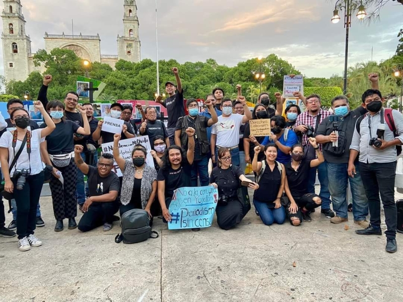 Periodistas exigen respeto a su labor de informar sin censura