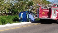 Muere hombre tras volcadura en la M&eacute;rida-Progreso