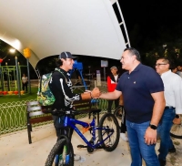 Alcalde entrega remodelaci&oacute;n de parque en fraccionamiento Las Am&eacute;ricas