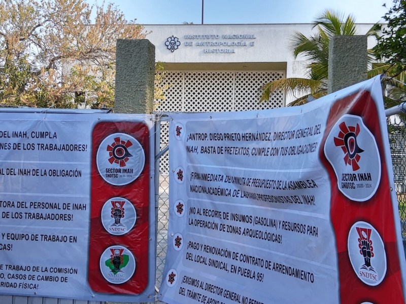 Trabajadores del INAH terminan paro de labores